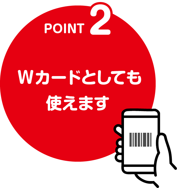 Point2 Wカードとしても使えます