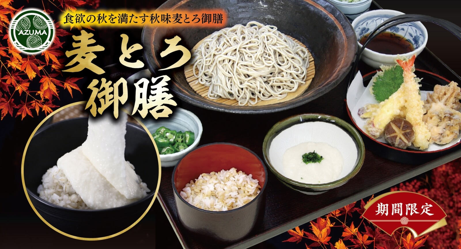 あずま　麦とろ御膳